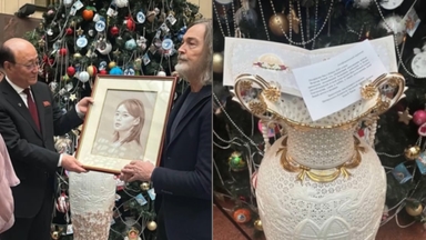 러 "北김여정과 새해 선물 교환…초상화 전달"