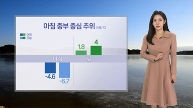 [날씨] 아침 출근길 중부 강추위…동쪽 메말라가는 대기