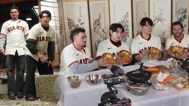 비석치기 승자, 이정후 "나 한국인이야!"…MLB 샌프란시스코 한국 방문