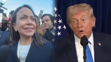 마차도 '노벨상 진품 메달' 바쳤지만…트럼프 '냉담'