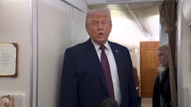 트럼프 "미군 대형 함대 이란으로 이동 중"