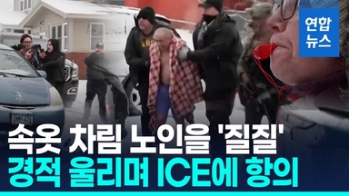 [영상] ICE, 속옷 차림 노인 체포에 주민들 경적 울리며 항의