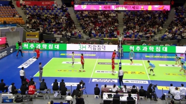 대한항공에 첫 승 거둔 한전, 곧 1위 운명도 결정