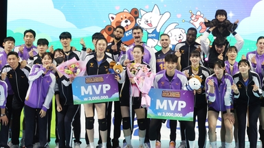강추위 녹인 V리그 올스타 열기...폭소·화제 만발