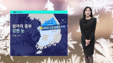 [날씨] '강한 눈' 최대 5cm 더…출근길 빙판 조심