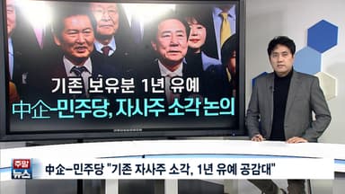 [주말뉴스 FULL] 中企-민주당 "기존 자사주 소각, 1년 유예 공감대" 外 10건