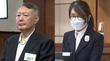 尹·김건희 나란히 재판 출석…동선은 분리