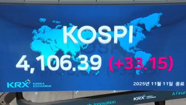 코스피, 혼조 끝에 4,100선 사수…환율 1,460원 돌파