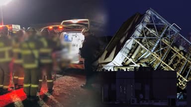 울산 화력발전소 붕괴 매몰자 추가 발견…60대 남성 사망