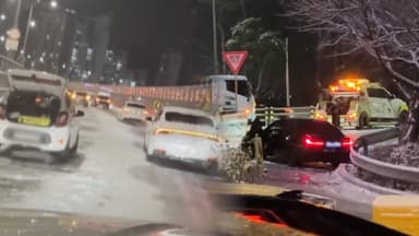 폭설에 신고만 수천건…빙판길 교통사고도 잇따라