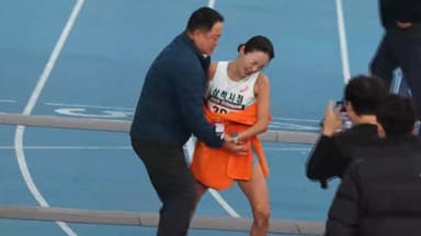 마라톤 신체접촉 논란 삼척시청 육상팀 감독 자격정지