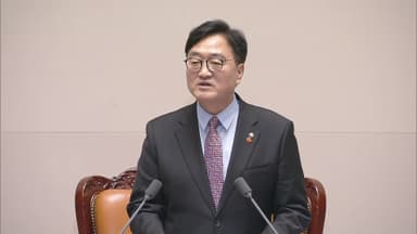 [현장연결] 우원식 국회의장 '필버 강제 중단' 입장…"국회법 따른 합당 조치"