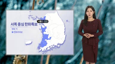[날씨] 밤사이 기온 ‘뚝’ …서쪽 곳곳 한파특보