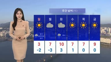 [날씨] 주말 중부 많은 눈…시간당 1~3㎝ 습설 주의