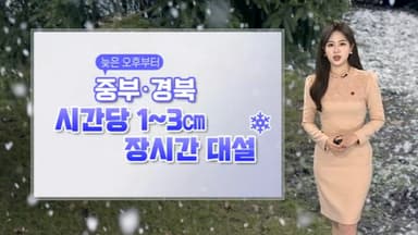 [날씨] 주말 중부 강한 눈…강원 최대 15㎝ 폭설