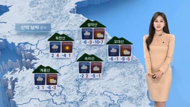 [산악날씨] 주말 전국 눈비…중부·경북 시간당 최대 3㎝