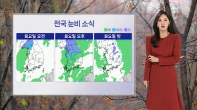 [날씨] 주말 중부 강한 눈…강원 최고 15㎝ 폭설