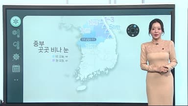 [날씨클릭] 중부 눈·비 조금…도로 살얼음, 미세먼지 유의