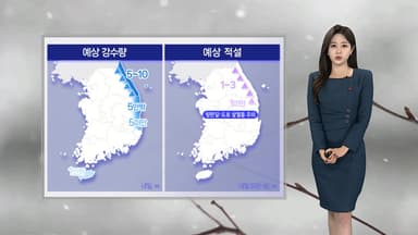 [날씨] 밤까지 중부 비·눈…내일 중서부 공기질 탁해