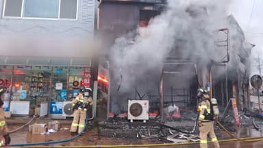 영암서 중식당 불로 5명 대피…1시간여만에 진화