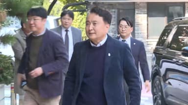 뇌물수수 의혹 김영환 충북지사, 두 번째 경찰 출석