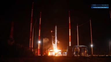 [온마이크] 첫 상업발사체 '한빛-나노', 발사 중 이상현상…화염 포착