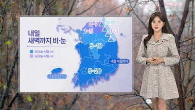 [날씨] 내일까지 전국 비, 곳곳 눈…성탄절 강추위
