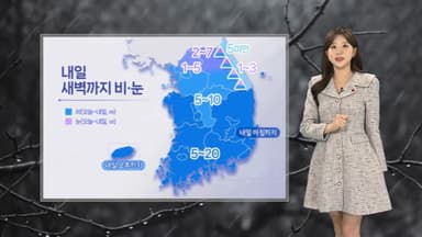 [날씨] 전국 비·눈, 내일까지 이어져…성탄절 찬바람 '쌩쌩'
