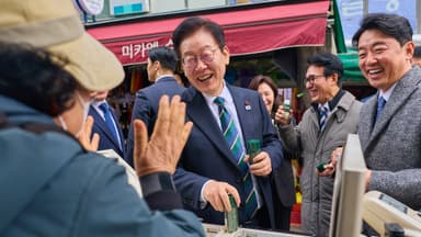 부산 전통시장 찾은 이 대통령…"민생 해결에 모든 역량 집중"