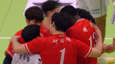 남자프로배구 한국전력 진땀승…삼성화재 11연패