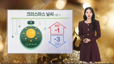 [날씨] 강한 추위 속 성탄절…금요일 -10도 밑돌아