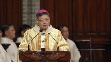 [현장연결] 성탄 미사, 정순택 대주교 "가장 외지고 어두운 곳에 은총을"