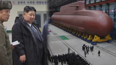 김정은, 핵잠 건조 지도…"한국 핵잠, 반드시 대응"