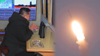 북, 신형 장거리 대공미사일 발사…김정은, 핵잠 건조 지도