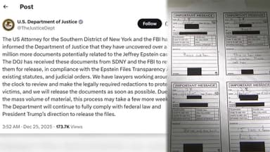 미 법무부 "엡스타인 관련 문건 100만건 추가"