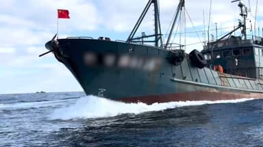 쇠창살 두른 불법 중국어선…해경, 단속 전용함정 도입