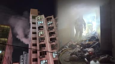 울산 아파트 화재로 1명 사망…7시간 만 완진