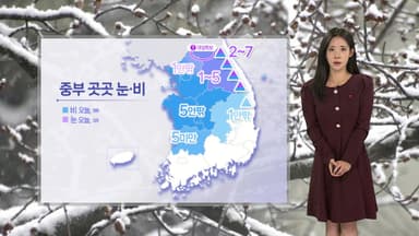 [날씨] 전국 흐리고 중부 곳곳 눈비…빙판길 주의