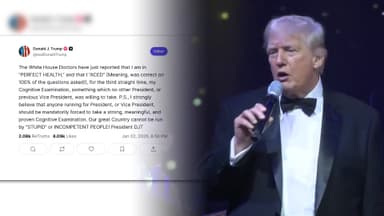 트럼프, '건강 이상설' 또 일축…"완벽한 상태"