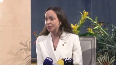 노벨평화상 마차도, 마두로 체포에 "자유의 시간 도래"