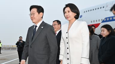 이 대통령, 상하이 도착…중국 서열 2·3위 연쇄 회동