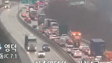 서산영덕고속도로 추돌로 4명 사망…블랙아이스 추정