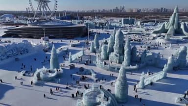 눈과 얼음이 만든 마법…중국 하얼빈 빙설제 개막
