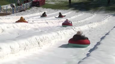 주말 전국 강추위…눈썰매장 인파로 북적