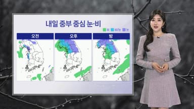 [날씨] 내일 중부 눈·비…강풍·한파특보, 영하 10도 안팎 추위