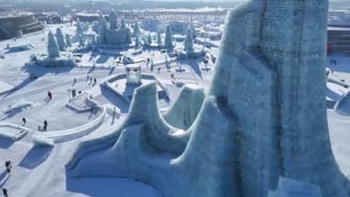 눈과 얼음이 만든 마법…중국 하얼빈 빙설제 개막