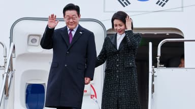 이 대통령, 일본 도착…오후 다카이치 총리와 정상회담