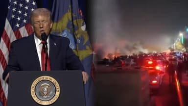 트럼프 "이란 시위대 교수형 시 강한 조치"