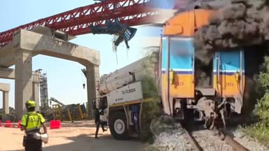 태국서 크레인 덮쳐 열차 탈선…한국인 1명 포함 30여명 사망