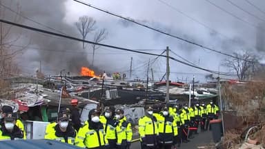 [속보] 소방당국 "구룡마을 화재 오전 11시 34분 초진"
